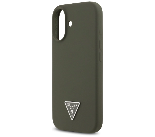 Guess Silicone Triangle Logo MagSafe do iPhone 17 khaki