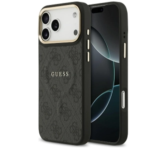 Etui Guess 4G PU Classic Logo MagSafe do iPhone 17 Pro Max czarny
