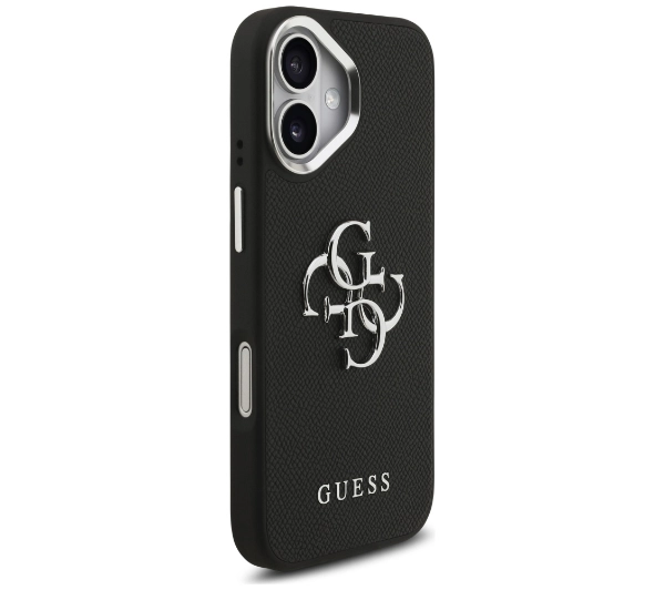 Guess Grained Big 4G Classic Logo do iPhone 17 czarny