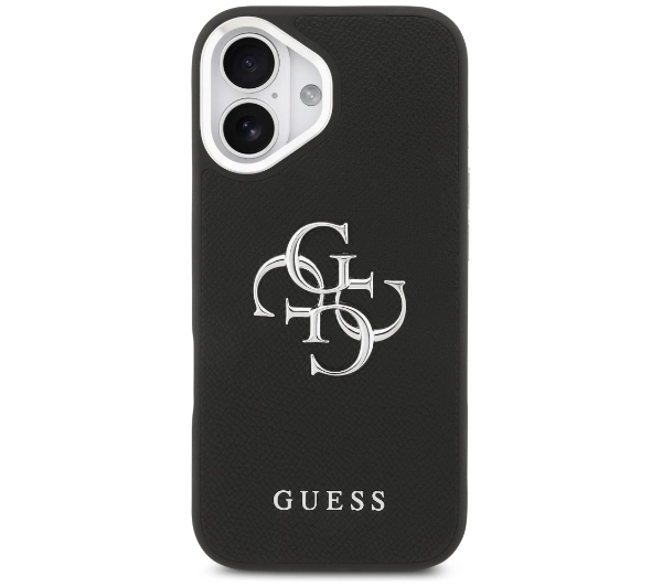 Guess Grained Big 4G Classic Logo do iPhone 17 czarny
