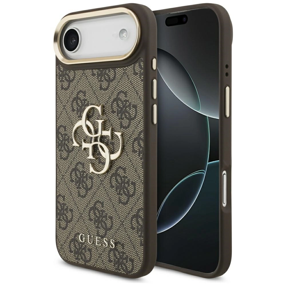 Etui Guess 4G Big 4G Classic Logo do iPhone Air brązowy złoty