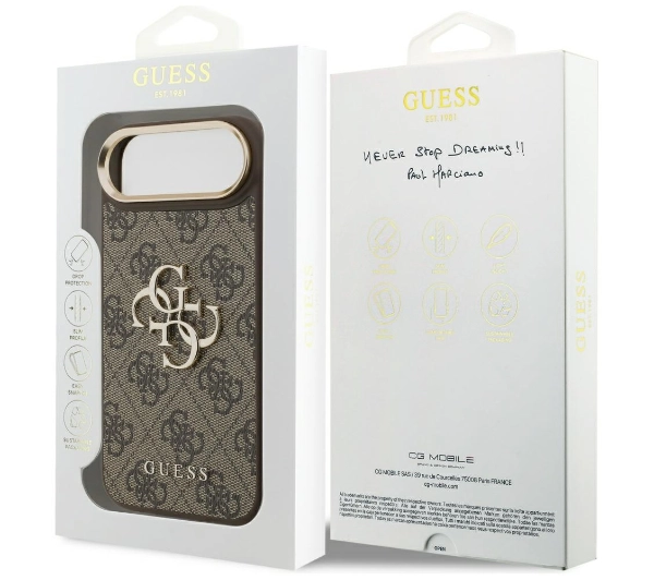 Guess 4G Big 4G Classic Logo do iPhone Air brązowy złoty