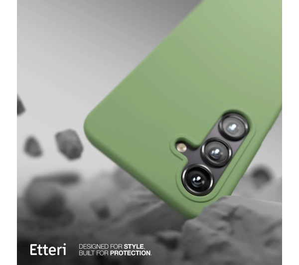 Etteri Silicone Case do Galaxy S25 Plus Zielony