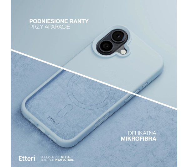 Etteri Silicone Case do iPhone 16 Niebieski