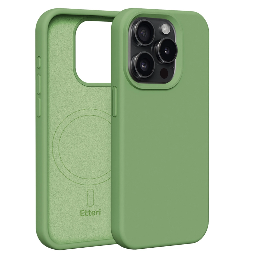 Etui Etteri Silicone Case do iPhone 15 Pro Zielony
