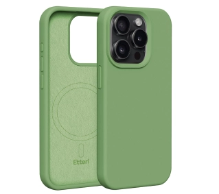 Etteri Silicone Case do iPhone 15 Pro Zielony