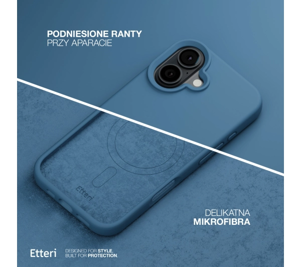 Etteri Silicone Case do iPhone 17 Niebieski