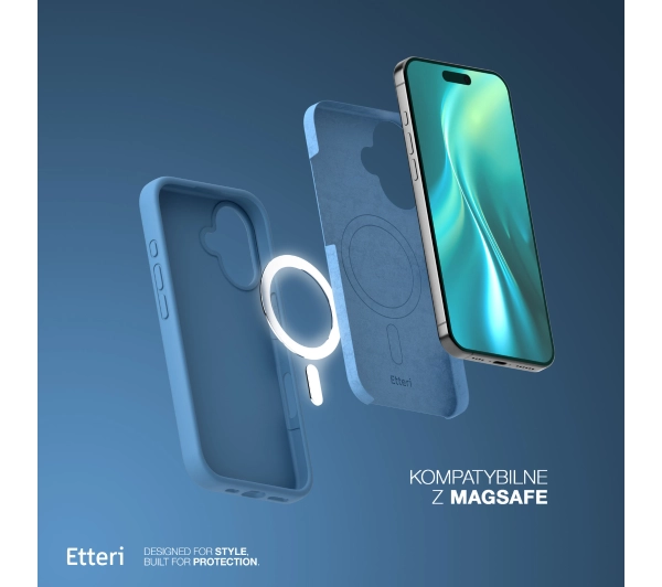 Etteri Silicone Case do iPhone 17 Niebieski