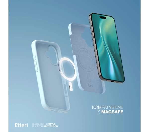 Etteri Silicone Case do iPhone 17 Niebieski