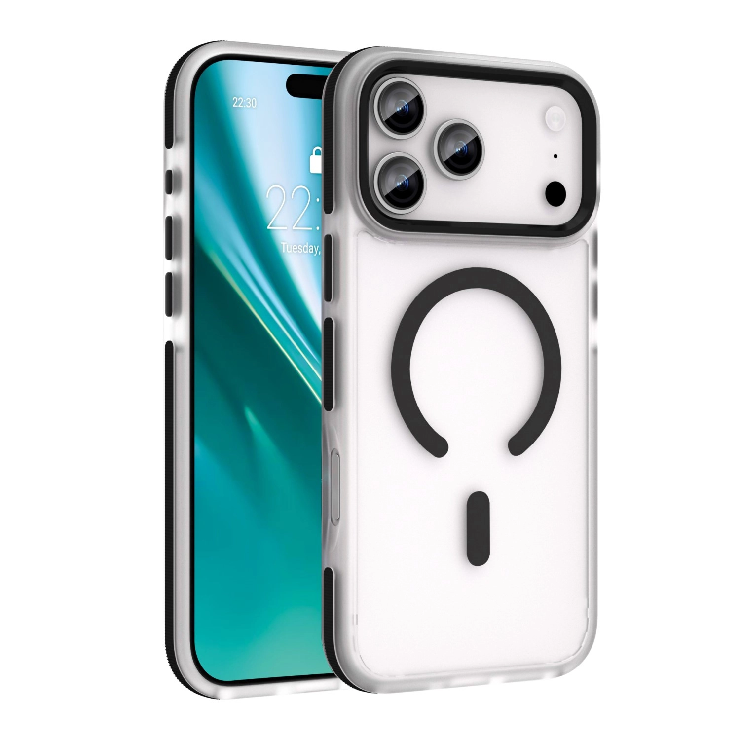 Etui Etteri Icy Mag do iPhone 17 Pro Max Czarny