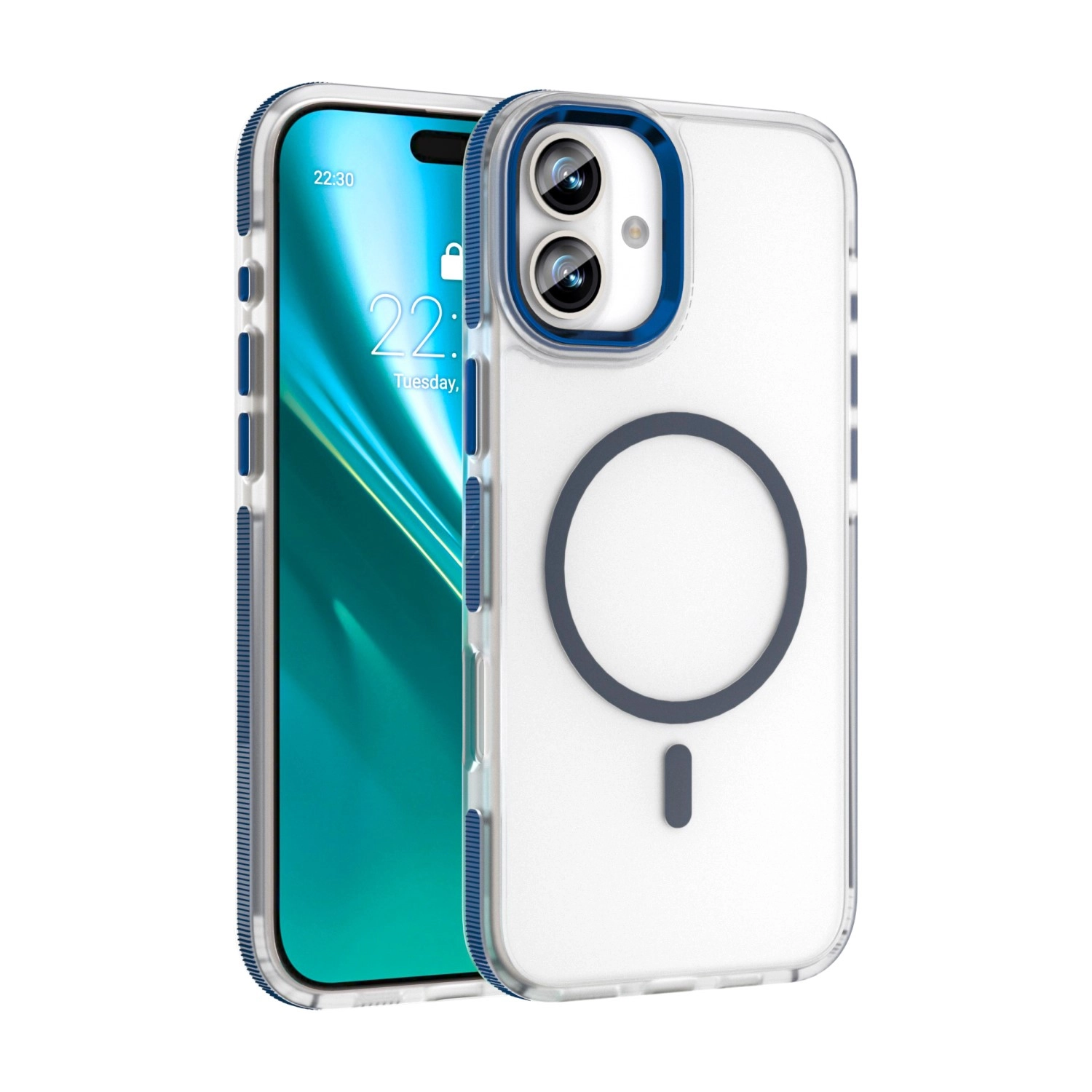 Etui Etteri Icy Mag do iPhone 16 Niebieski