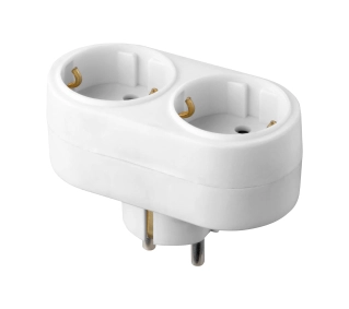 Orno OR-AE-13270(GS)/W Schuko, 2 gniazda Biały