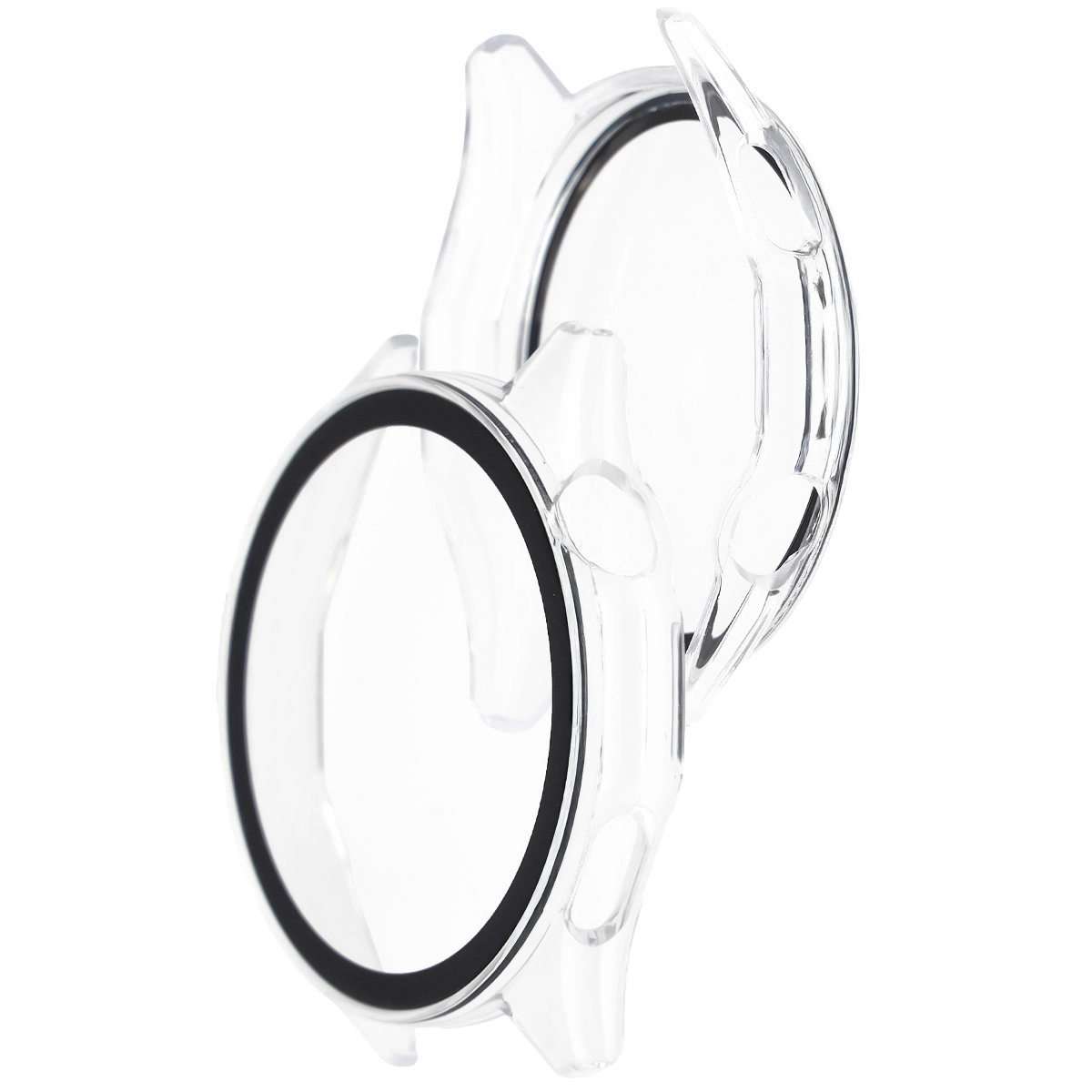 Nakładka na tarczę Bizon ze szkłem do Huawei Watch GT6 41 mm przezroczysty