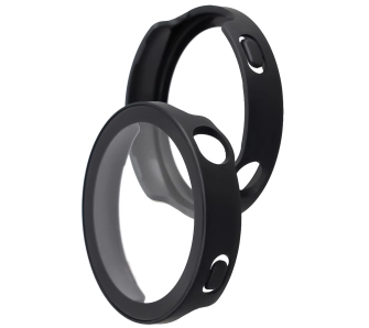 Nakładka na tarczę Bizon ze szkłem do Huawei Watch GT6 41 mm czarny