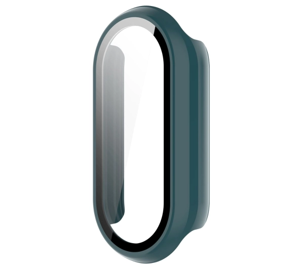 Bizon ze szkłem do Xiaomi Smart Band 10 ciemnozielony