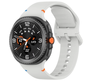 Bizon Strap Watch Silicone G do Samsung Galaxy Watch 8 40 mm / 44 mm / Samsung Galaxy Watch 8 Classic 46 mm jasnoszary