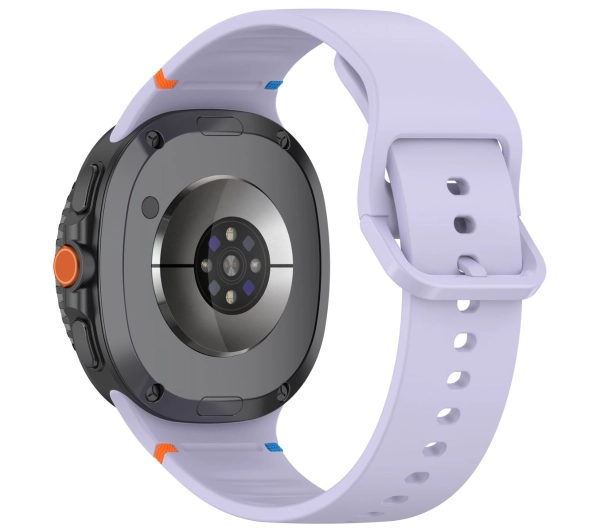 Bizon Strap Watch Silicone G do Samsung Galaxy Watch 8 40 mm / 44 mm / Samsung Galaxy Watch 8 Classic 46 mm fioletowy