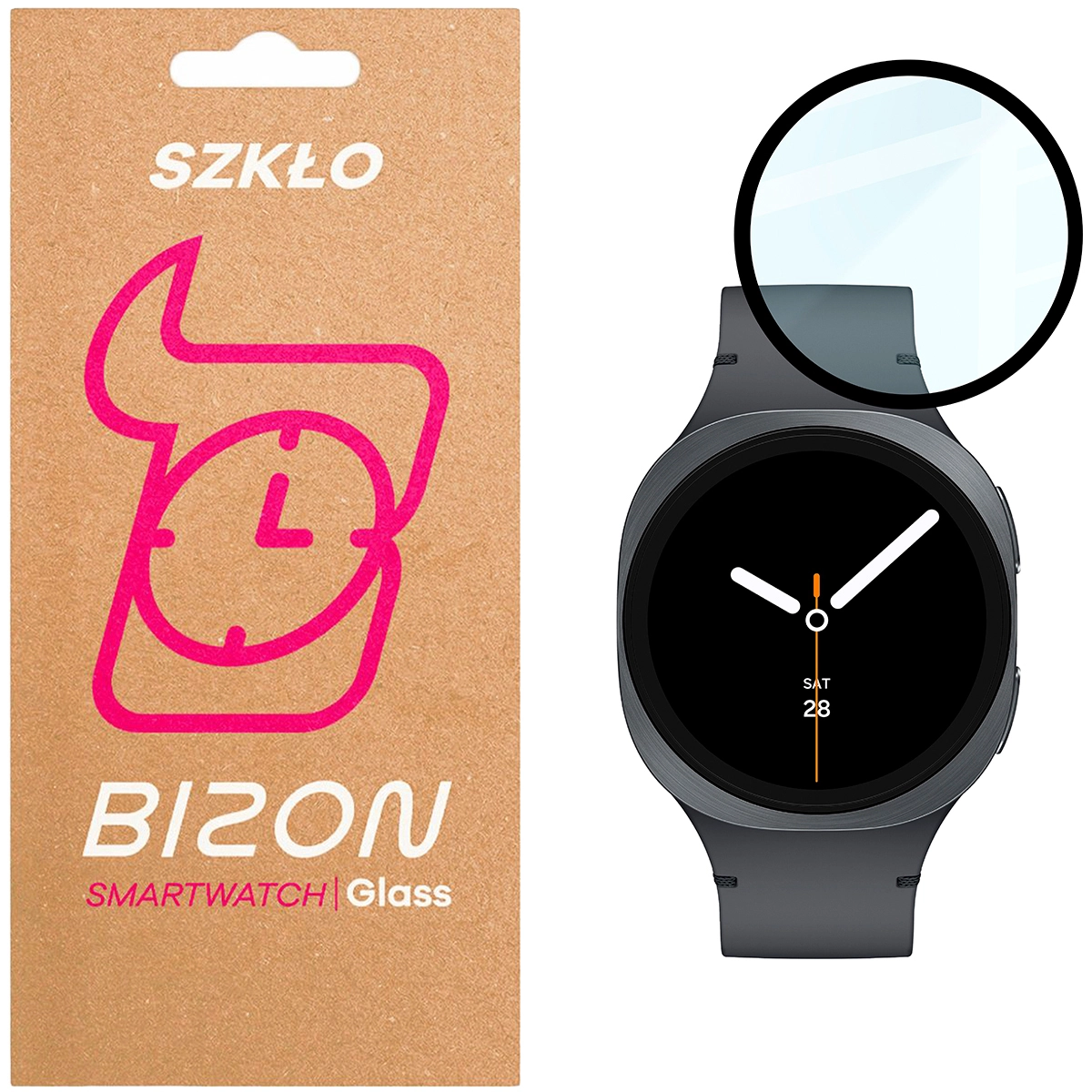 Szkło hartowane Bizon Watch Clear do Samsung Galaxy Watch 8 40 mm