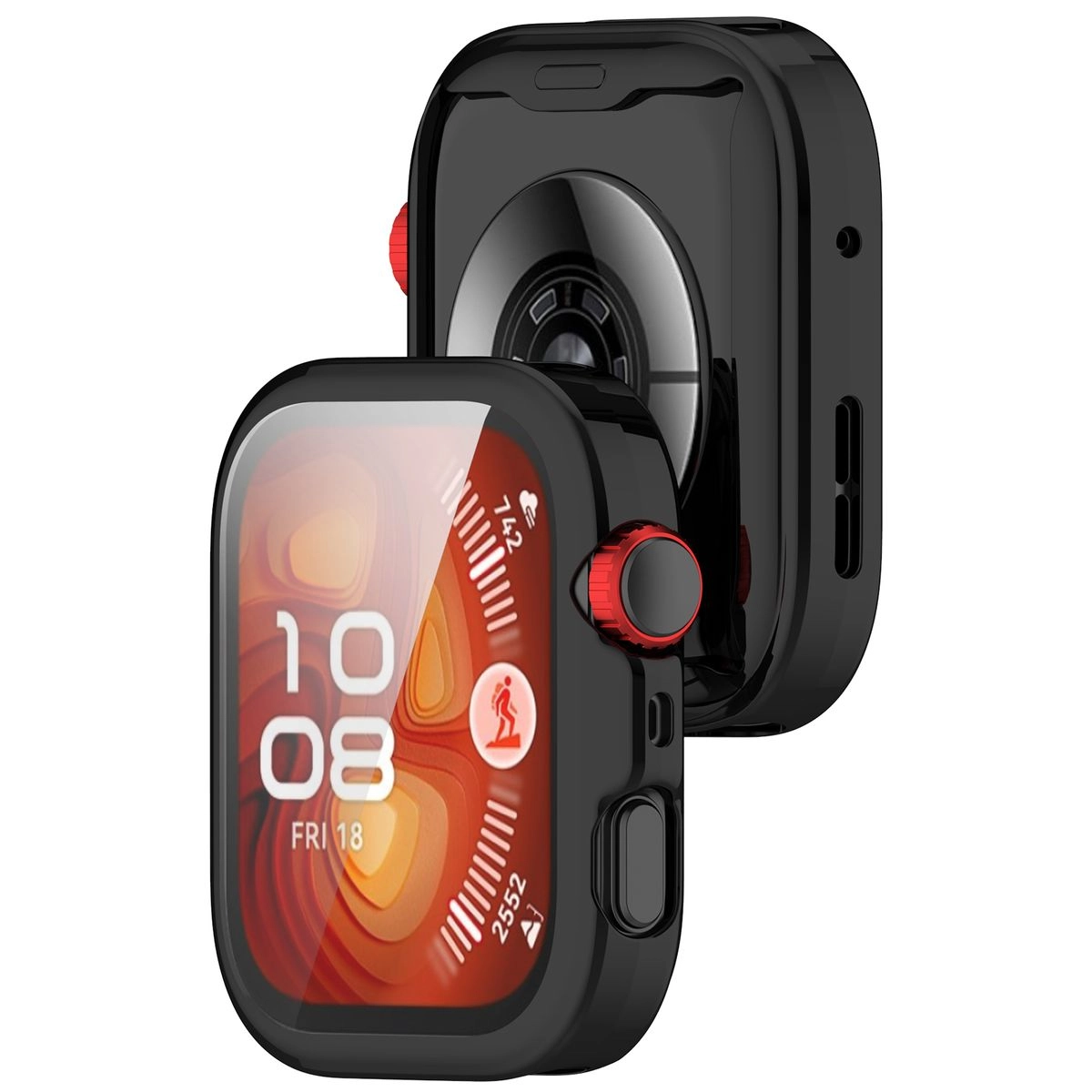 Nakładka na tarczę Bizon Felipe do Huawei Watch Fit 4 Pro czarny