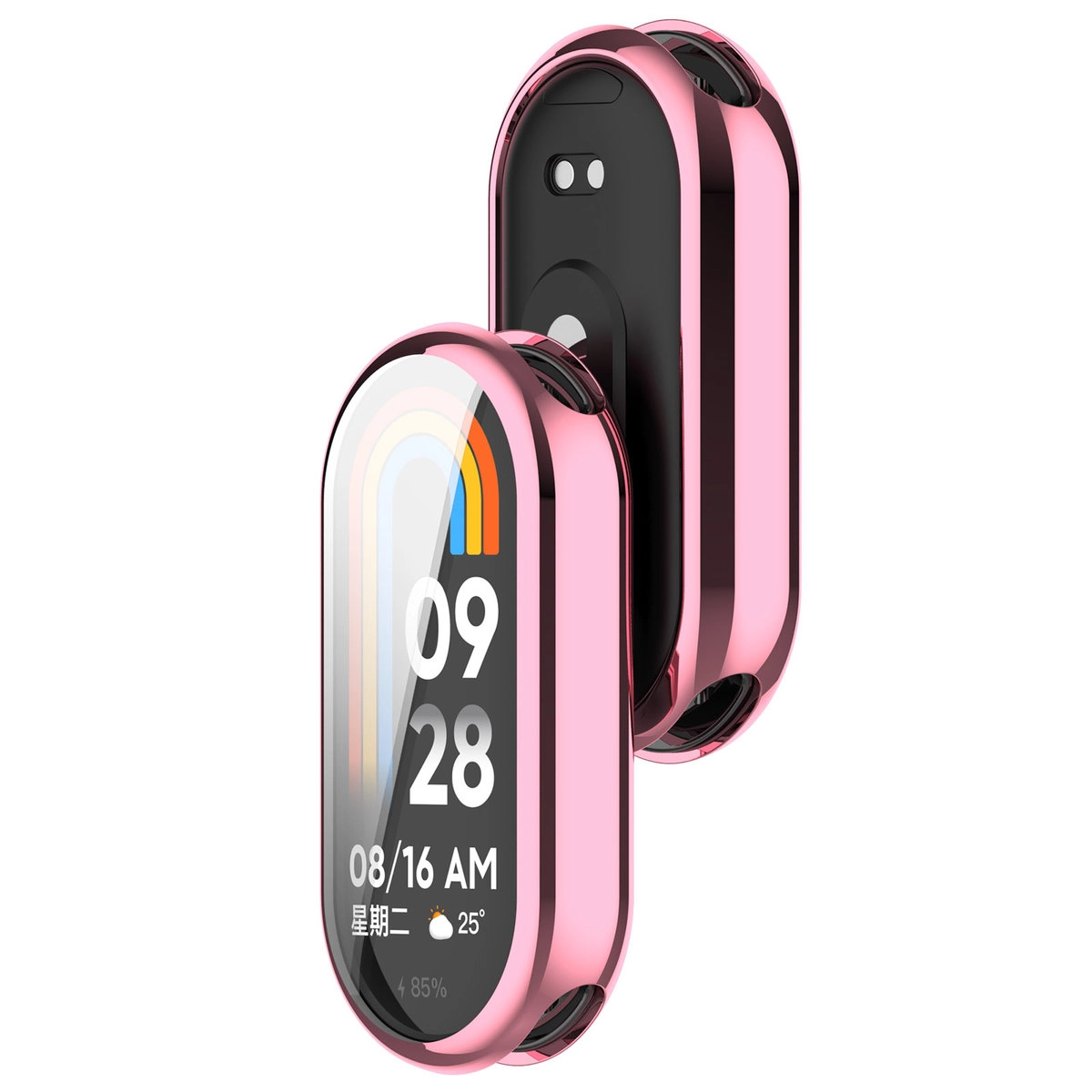 Nakładka na tarczę Bizon Felipe do Xiaomi Smart Band 10 różowy