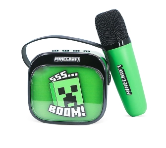 Mikrofon z głośnikiem Bluetooth OTL Technologies Minecraft 5W Zielony