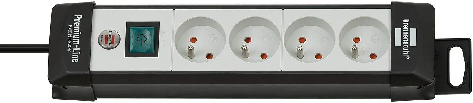 Listwa Brennenstuhl Premium-Line 1951544100 4 gniazda 1,8m Czarny-szary