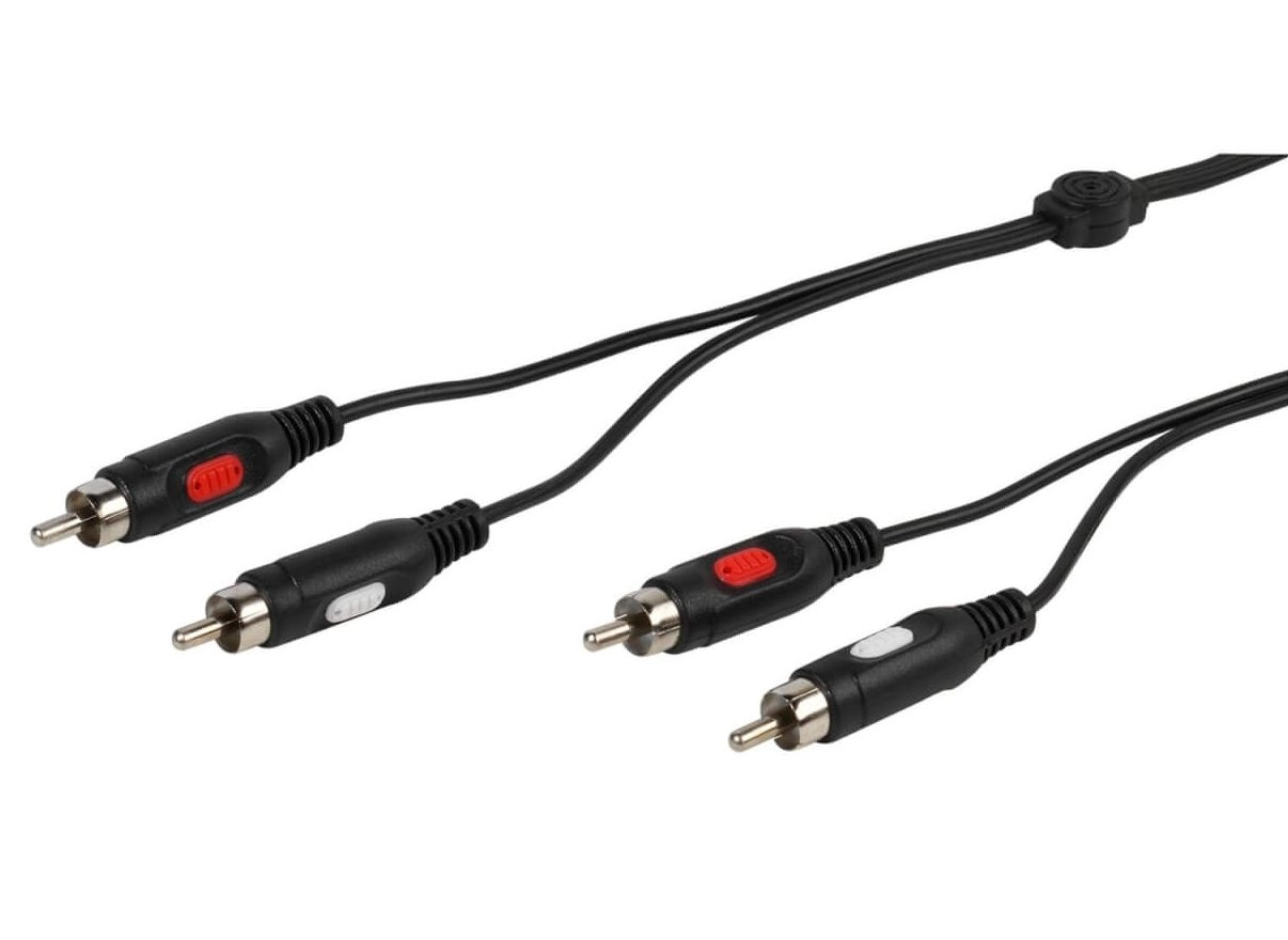 Kabel  audio Vivanco 46013 RCA 2,5m Czarny