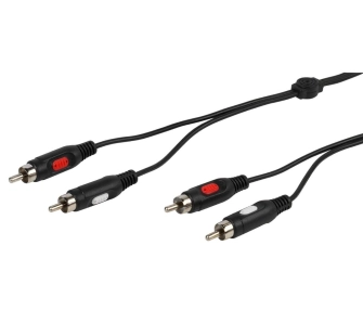 Kabel  audio Vivanco 46013 RCA 2,5m Czarny