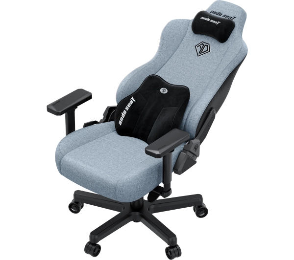 Anda Seat Kaiser 3E XL Gamingowy do 150kg Tkanina Szaro-niebieski - Kup na Raty - RRSO 0%