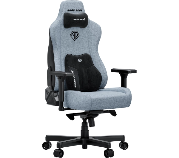 Anda Seat Kaiser 3E XL Gamingowy do 150kg Tkanina Szaro-niebieski - Kup na Raty - RRSO 0%