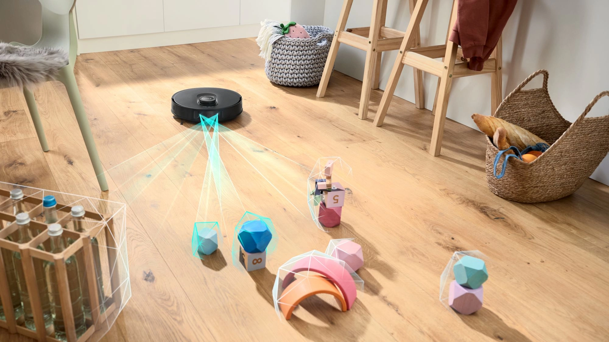 Robot Aspirateur-laveur Bosch Spotless Max - Caméra Smart Vision, Serpillère Rotative, 11000 Pa, Station Auto - 11