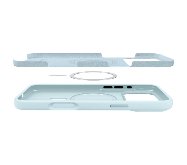 Spigen Silicone Fit MAG MagSafe do iPhone 17 Pro Max Niebieski