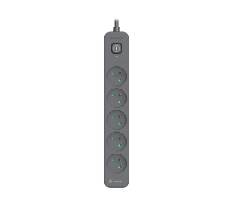 Listwa Tracer TRALIS47024 Power Line+ 5 Gniazd 3m Grafitowy