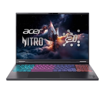 Laptop gamingowy Acer Nitro 16S AI AN16S-61 16" 180Hz Ryzen AI 9 365 32GB RAM 1TB Dysk SSD RTX5070Ti DLSS4 Win11 Pro Czarny Funkcje AI