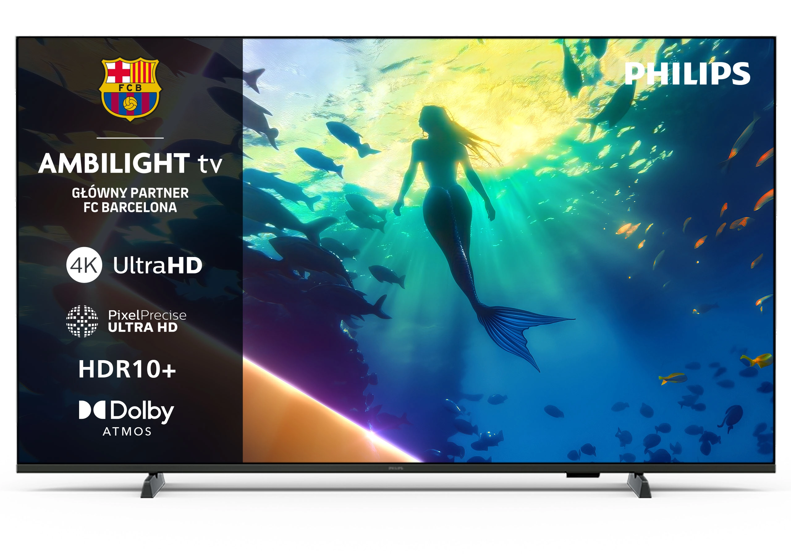 Telewizor Philips 55PUS8100/12 55" LED 4K Google TV Ambilight Dolby Atmos DTS-X HDMI 2.1 DVB-T2