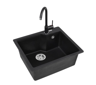 Zlewozmywak Franke UBG 610 Granitowy Onyx + bateria Pola Onyx