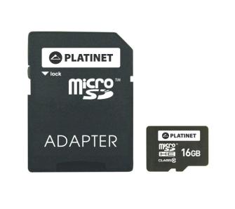 karta pamięci Platinet microSDHC Class 10 16GB + adapter
