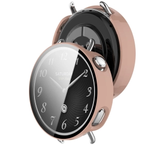 Bizon ze szkłem do Xiaomi Watch S4 41mm Różowy