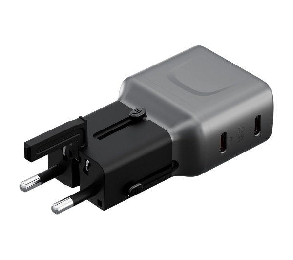Energea TravelGo Adapter 2x USB-C 45W Grafitowy