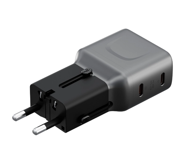 Energea TravelGo Adapter 2x USB-C 45W Grafitowy