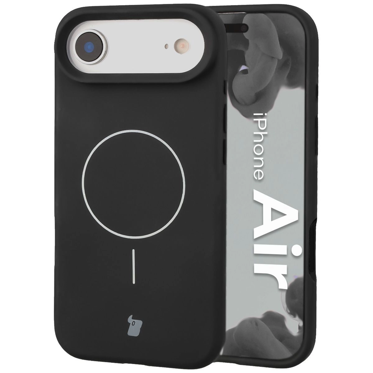 Etui Bizon Silikonowe Soft z MagSafe do Apple iPhone Air Czarny