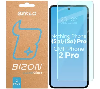 Szkło hartowane Bizon Clear Duo do Nothing Phone (3a) / (3a) Pro / Nothing CMF Phone 2 Pro