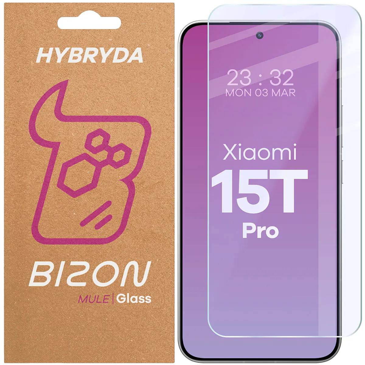 Szkło hybrydowe Bizon Elastyczne Mule do Xiaomi 15T Pro