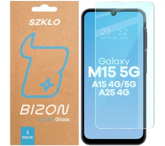 Szkło hartowane Bizon Clear Duo do Samsung Galaxy A15 4G/5G / A25 5G / M15 5G