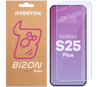 Szkło hartowane Bizon pełne Edge 2 do Samsung Galaxy S25 Plus / S24 Plus