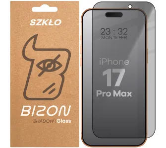 Szkło hartowane Bizon prywatyzujące pełne Edge Shadow do iPhone 17 Pro Max