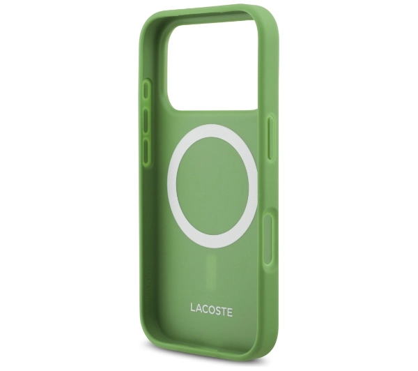 Lacoste Petit Pique Lacquer Logo MagSafe do iPhone 17 Pro Estragon
