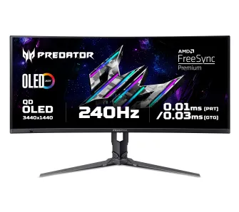 Monitor Acer Predator X34X5bmiiphuzx 34" UWQHD QD-OLED 240Hz 0,01ms Zakrzywiony Gamingowy