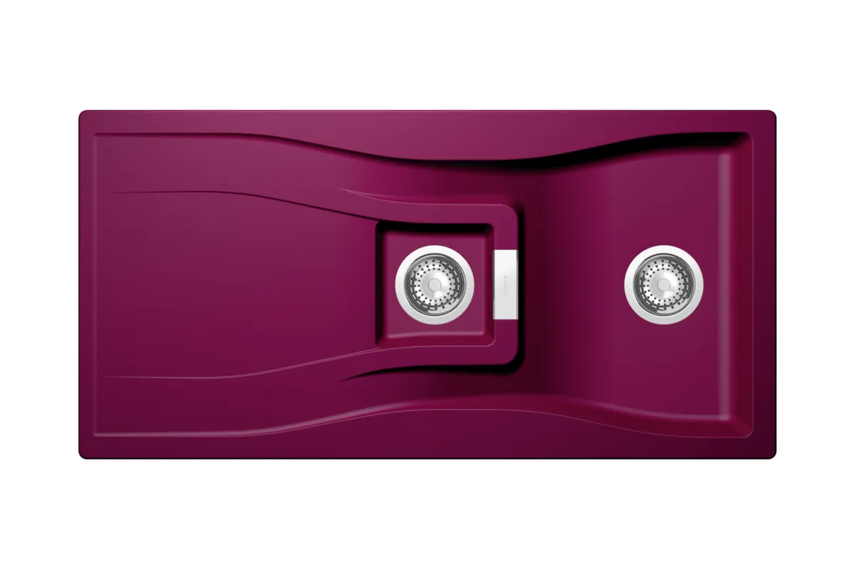 Zlewozmywak Schock Waterfall D-150 Granitowy Czerwony