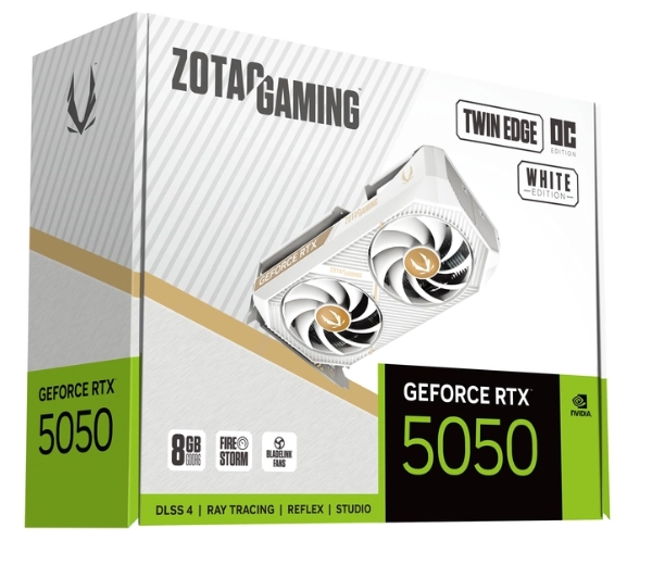 Zotac Gaming GeForce RTX 5050 Twin Edge OC White Edition 8GB GDDR6 128bit DLSS 4 - Kup na Raty - RRSO 0%